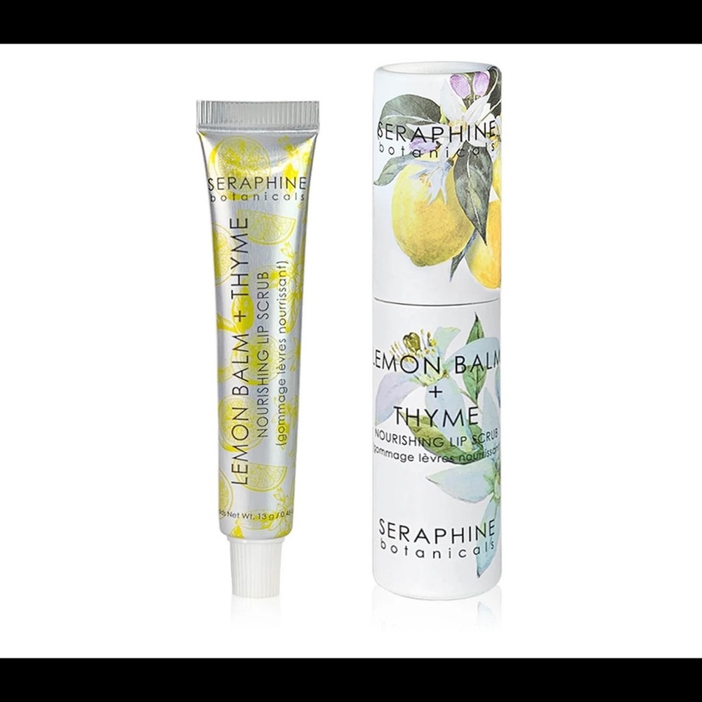 Lemon Balm and thyme lip scrub
